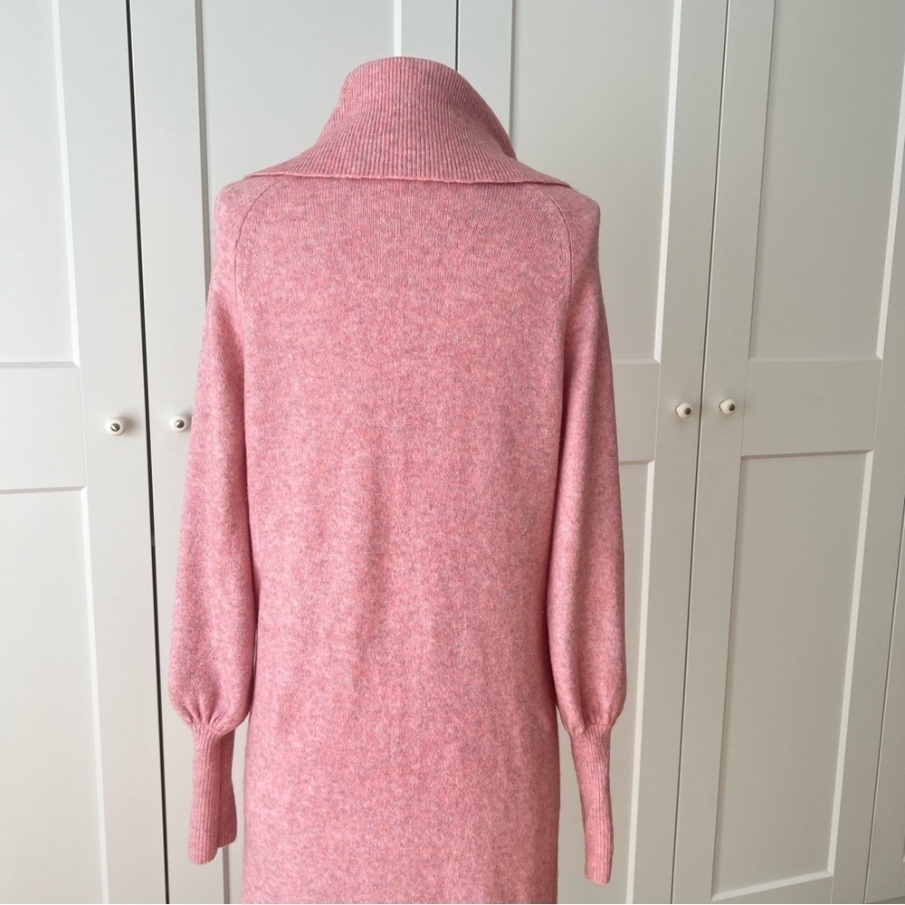 J.Crew Pink Half-Zip Sweater Dress in Super Soft Yarn sz XS - Picture 9 of 15